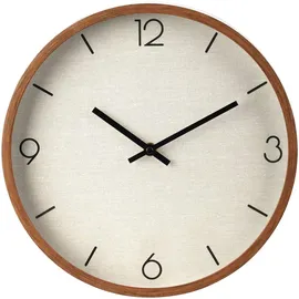 well home mobiliario & decoración Vintage Wanduhr 30 cm Ø beige