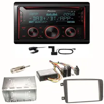 Pioneer FH-S820DAB DAB+ USB Einbauset für Mercedes C-Klasse W203 CLK W208 W209
