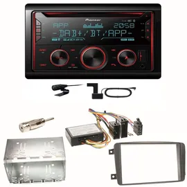 Pioneer FH-S820DAB DAB+ USB Einbauset für Mercedes C-Klasse W203 CLK W208 W209