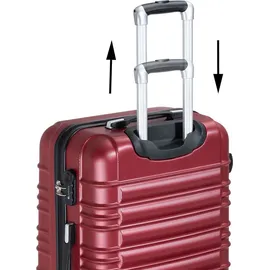 Juskys Rom Koffer-Set 4-tlg. rot