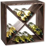 KESPER Weinregal Regalsystem 24 Flaschen 1-tlg. Kiefernholz Braun