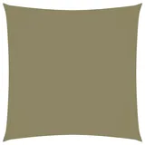 vidaXL Sonnensegel Oxford-Gewebe Quadratisch 5x5 m Beige