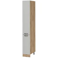 Vicco Apothekerschrank R-Line, Weiss Landhaus/Goldkraft Eiche, 30 cm