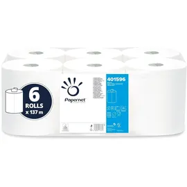PAPERNET Papierhandtücher 2-lagig 6 Rollen à 137 m