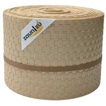 zaunzu Rattan PE für Doppelstabmatten Beige 26m