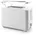 Clatronic Clatronic Toaster 2 Scheiben Toaster Auftau Aufwärm Schnellstoppfunktion Toaster Brötchenaufsatz Toaster weiß