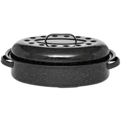GRANITE WARE GRANITEWARE - Roaster Cocotte im Mittelformat - Emaillierter Stahl - Oval - 4L - Ultraleicht - Goldenes und weiches Kochen