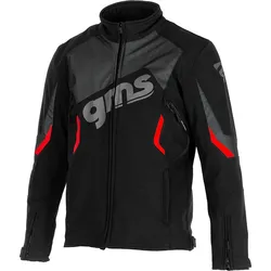 GMS-Moto Arrow, Textiljacke - Schwarz/Rot - M