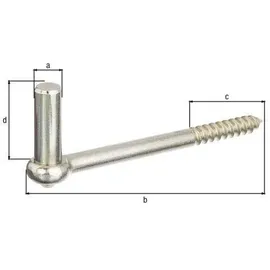 GAH Alberts Kloben z.Einschr.16x165mm galv.gelb verz.GAH