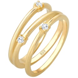 Elli Wickelring Filigran Zirkonia Trend 925 Silber 54 Damen 