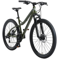 Bikestar Mountainbike BIKESTAR Fahrräder Gr. 43 cm, 27,5 Zoll (69,85 cm), grün Hardtail für Damen und Herren, Kettenschaltung