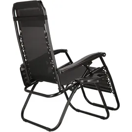 SPRINGOS Sonnenliege Liegestuhl 110 x 80 x 67 cm Schwarz