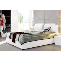 MAINTAL Polsterbett MAINTAL, weiß, B:112cm L:223cm, Betten, Polsterbett, mit verstellbaren Kopfteilen