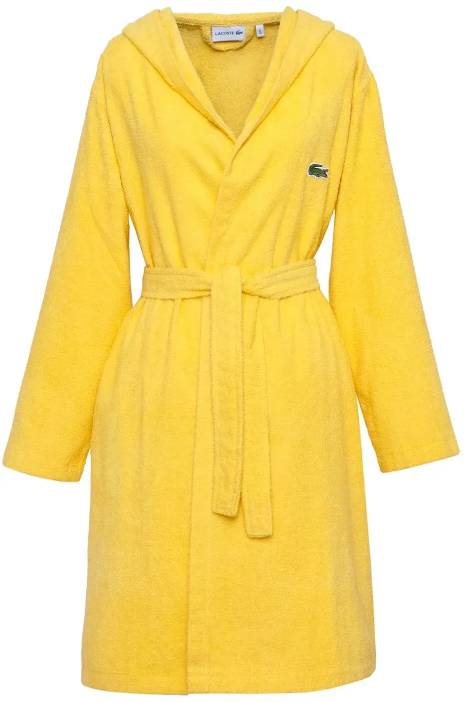 Lacoste Damen Bademantel Confort L | jaune - gelb