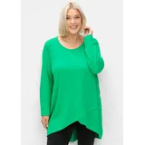 sheego Longshirt Grün 48/50