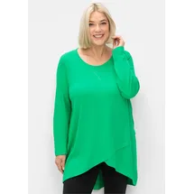 sheego Longshirt Grün 48/50
