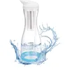 VEVOR Wasserfilter Kanne 6 Tassen Glas Wasserfilterkrug 800L Wasserfiltersystem