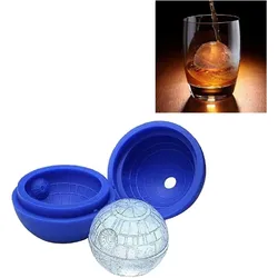 Silikon Eiswürfelform Todesstern Kugel Eiswürfel Eis für Whiskey Wein Bar Party