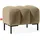 konsimo® Sitzhocker Veloursstoff 60 x 50 x 50 cm Beige/Braun/Schwarz