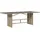 vidaXL Gartentisch mit Glasplatte 190 x 80 x 74 cm Beige