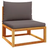 vidaXL Gartensessel 65 x 65 x 25 cm grau 4 St.