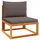vidaXL Gartensessel 65 x 65 x 25 cm grau 4 St.