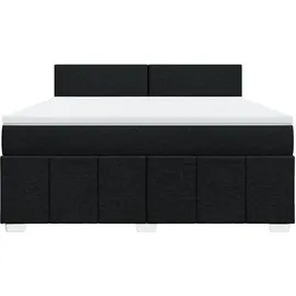 vidaXL Boxspringbett 180 x 200 cm Schwarz