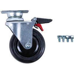 KS Tools Lenkrolle mit Bremse zu PERFORMANCEplus Werkstattwagen inkl. Schrauben - 873.5008-R011P