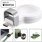 Hama USB-C Ladegerät Wireless Charger für Apple Watch Smartwatch-Ladekabel, USB-C, Lader Kabellos für Apple Watch Series 1 2 3 4 5 6 7 8 9 10 11 SE weiß