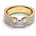 164270C01 Funkelnder Schmetterling breit Goldfarben 50/15 9