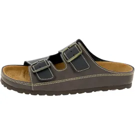 LICO Pantolette Natural Man braun/schwarz Gr.: 45