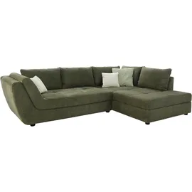 Jockenhöfer Eckcouch Polyester 3-Sitzer Grün