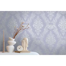 A.S. Création Vliestapete A.S. CRÉATION "Pure Elegance Ornament-Tapete Mustertapete Barock Raute", lila (violett), B:0,53m H:0,02m L:10,05m, Vlies, Tapeten, Vliestapete klassisch für Schlafzimmer Küche Wohnzimmer Ornament Flur