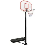 vidaXL Basketballständer Weiß 258-363 cm Polyethylen