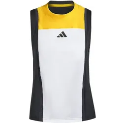 ADIDAS Damen Shirt Tennis HEAT.RDY Pro Match, WHITE/SPARK/BLACK, L