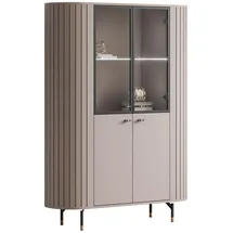 lookway Vitrine Elodie 112 x 40 x 155 cm Kaschmir