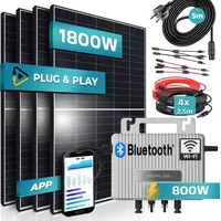 Sunniva SUNNIVA® Balkonkraftwerk 800W komplett Steckdose - Ecoflow Stream