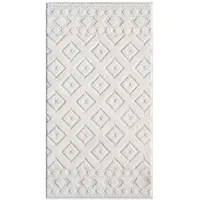 Carpet City Kurzflor Teppich Creme, - 80x150 cm -