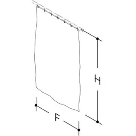 Hewi Duschvorhang 200 x 200 cm weiß