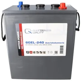 Q-Batteries QB Ersatzakku Set 4x 6V (24V) 240Ah für ELS Makine Junior EL6-S, EL8-S, EL8-T, EL10, EL10-T, EL12, EL14