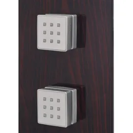 vidaXL Duschpaneel-System Glas Braun