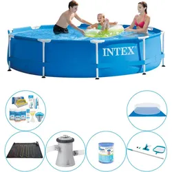 Intex Metal Frame Rund 305x76 cm - 7-teilig - Swimmingpool-Paket EINHEITSGRÖSSE