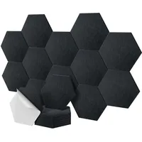 Relaxdays Akustikpaneel Relaxdays Schwarz 36 St. 30 x 26