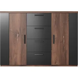 Home Affaire Sigma 132 x 94 x 40 cm Braun / Schwarz