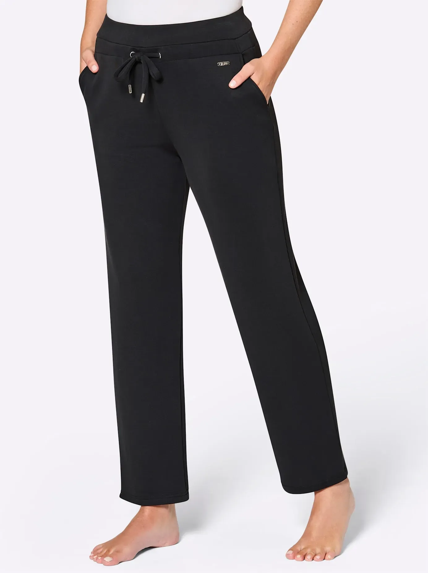 Wellnesshose FEEL GOOD, Damen, Gr. 20/21, Kurzgrößen, schwarz, 50% Modal, 44% Polyester, 6% Elasthan, unifarben, Hosen