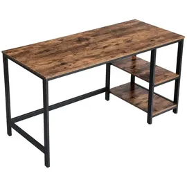 VASAGLE Schreibtisch 140 cm Braun / Schwarz