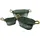 Hti-Living Pflanztopf 3er-Set Zink 30 x 30 x 30 cm Silber