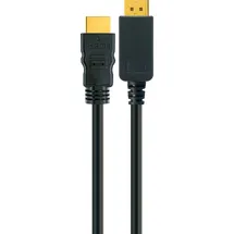 Schwaiger Anschlusskabel DisplayPort zu HDMI 2 m Schwarz