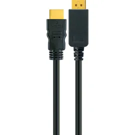 Schwaiger Anschlusskabel DisplayPort zu HDMI 2 m Schwarz