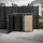 ML-Design Mülltonnenbox 132 x 80 x 116,3 cm bronze